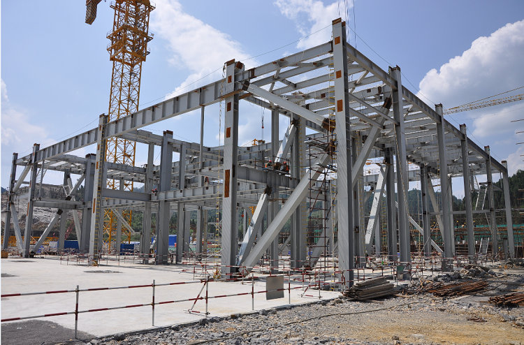 茶园电厂2#锅炉第一层钢结构